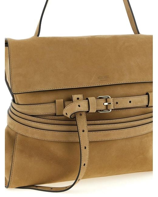 Moschino Metallic 'Tie Me' Shoulder Bag