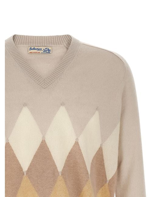Ballantyne Natural 'Diamond' Sweater