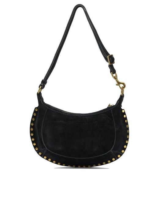 Isabel Marant Black "Oskan Moon" Small Shoulder Bag
