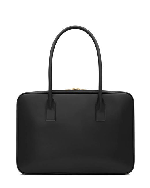Saint Laurent Black Leather Sac De Jour Handbag