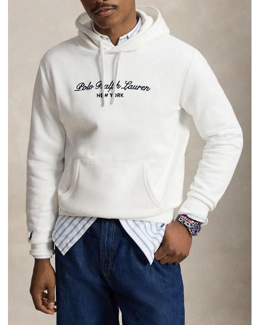 Polo Ralph Lauren White Knit Sweatshirt for men