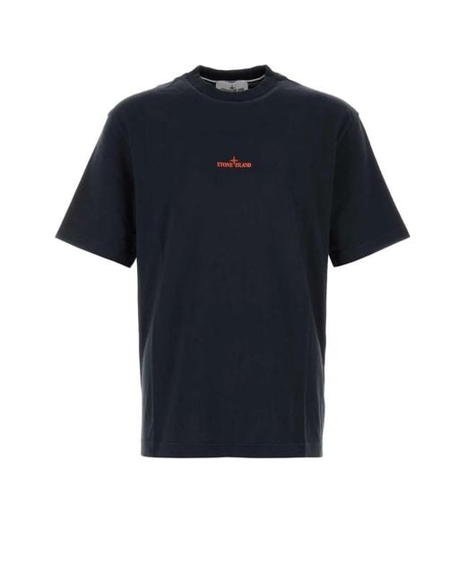 Stone Island Black Ss T-Shirt for men