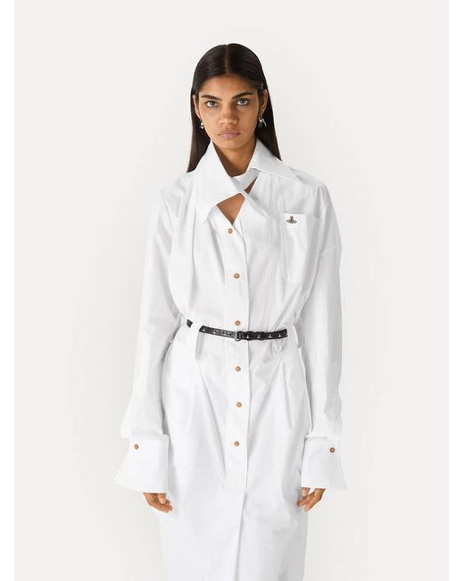 Vivienne Westwood White Drunken Shirt Dress