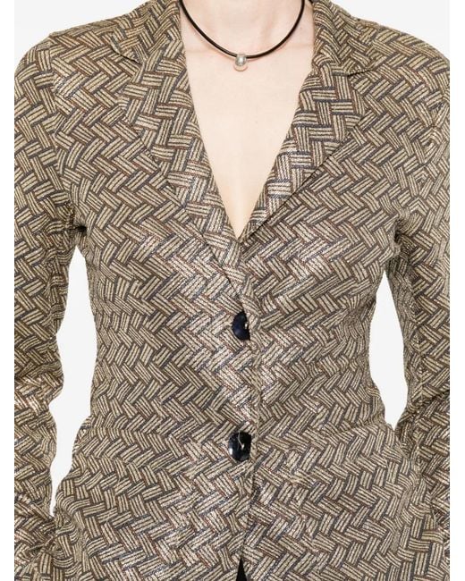 Siyu Brown Tallis Single-Breasted Jacket