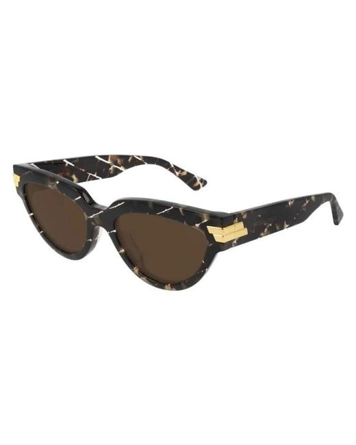Bottega Veneta Black Acetate Havana Sunglasses