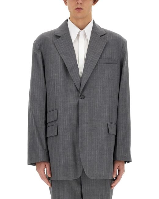 Helmut Lang Gray Wool Jacket for men