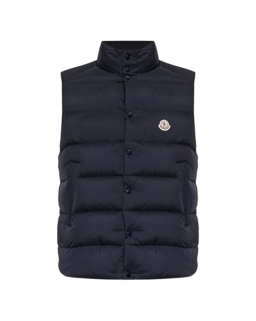 Moncler Blue Tibb Quilted Gilet for men