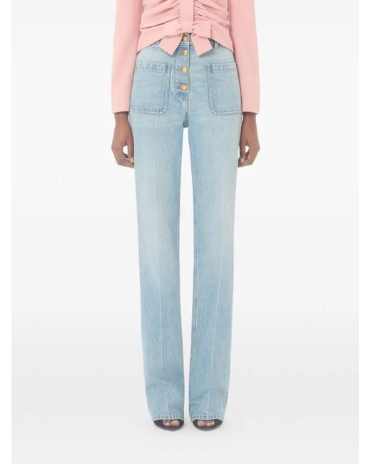 Valentino Blue Denim Cotton Jeans
