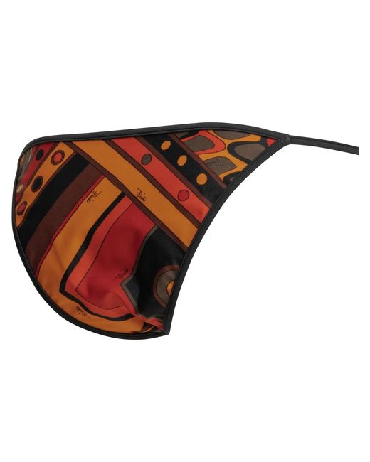 Emilio Pucci Brown Vivara Polyamide Elastane Bikini Briefs