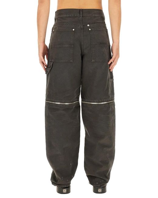 Givenchy Black Jeans With Zip for men