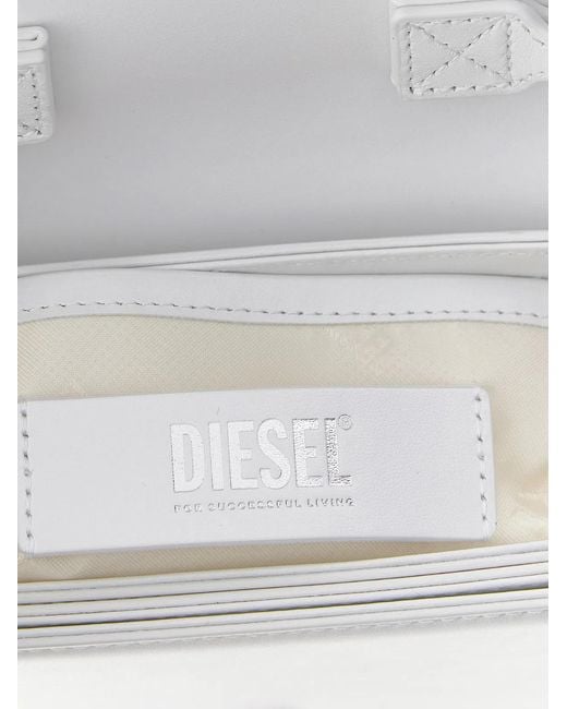 DIESEL White '1Dr' Shoulder Bag