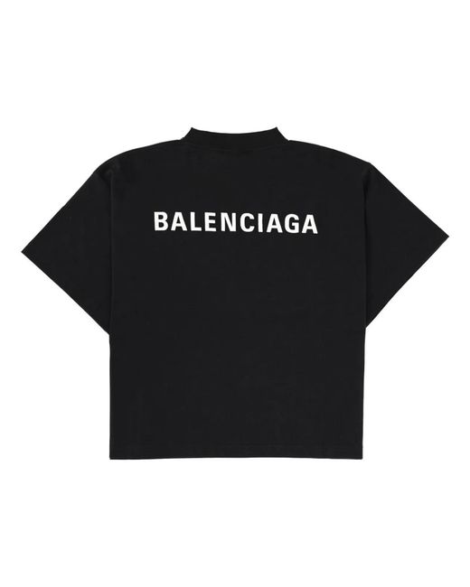 Balenciaga Black T-Shirt With Logo