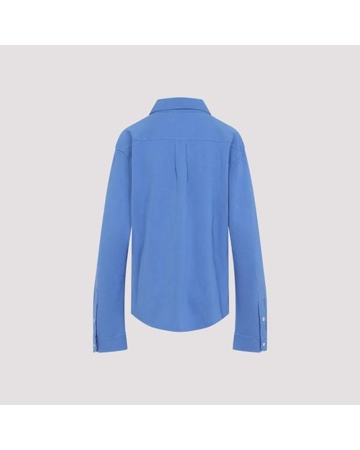 Miu Miu Blue Piquet Shirt