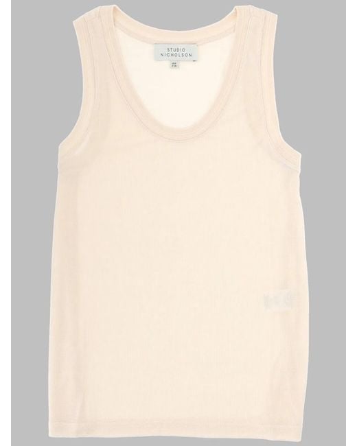 Studio Nicholson Natural Tank Top