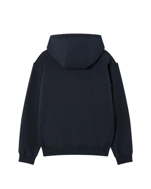 Casablanca Blue Colour-Block Zip-Up Hoodie for men