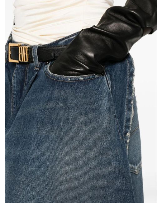 Balenciaga Blue Tulipe Denim Jeans
