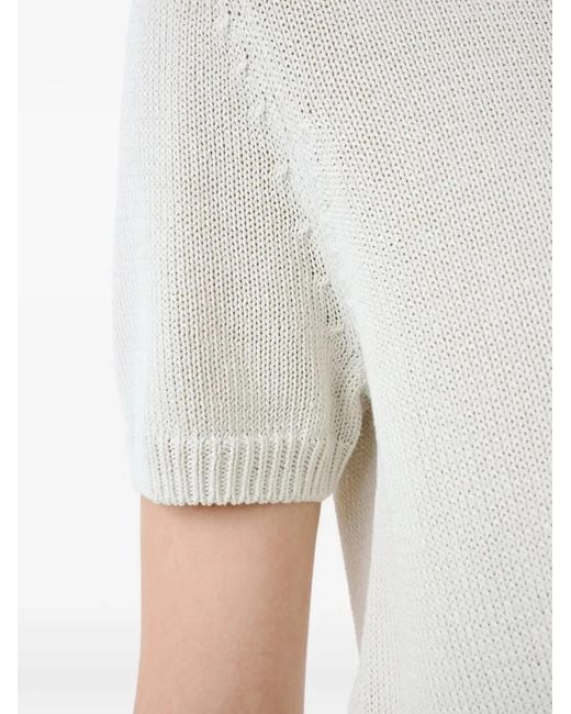 Studio Nicholson White Short Sleeve Top