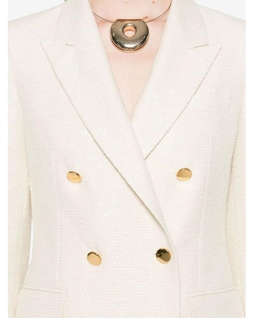 Tagliatore Natural Cotton Blend Double-Breasted Jacket