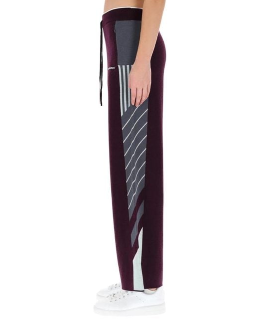 Casablanca Purple "Diagonal" Tennis Pants