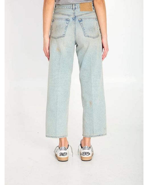 Haikure Blue Betty Soft Stained Sky Denim Pants