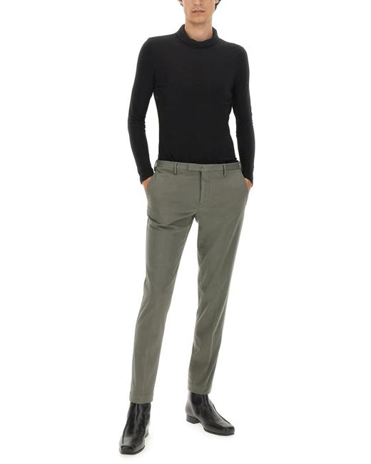 PT Torino Green Slim Fit Pants for men