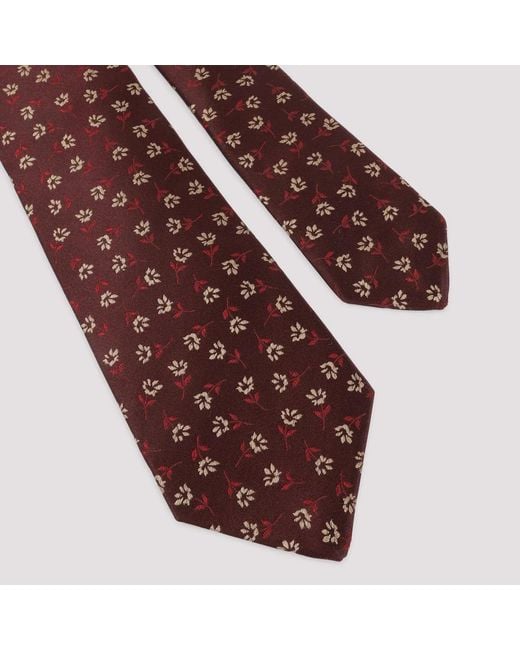 Kiton Purple Silk Tie for men