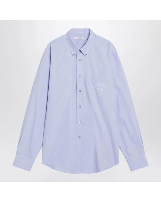 Givenchy Blue Button-Down Shirt for men