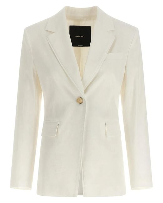 Pinko White 'Effie' Blazer