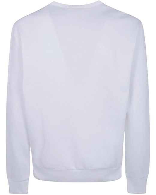 Polo Ralph Lauren White Round Neck Sweater for men