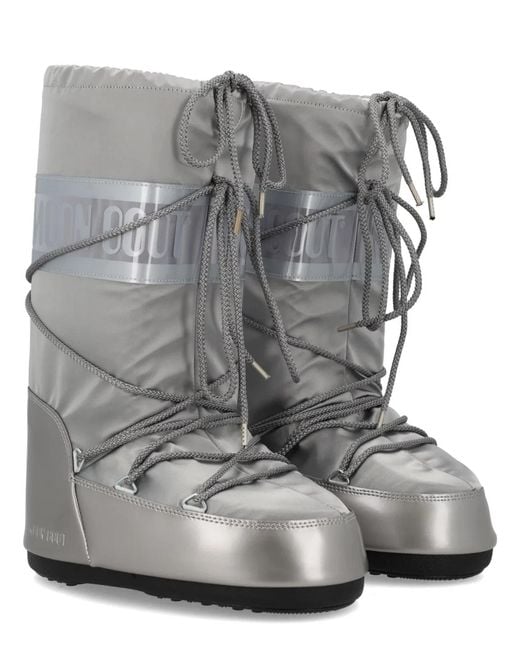 Moon Boot Gray "Icon Glance" Boot