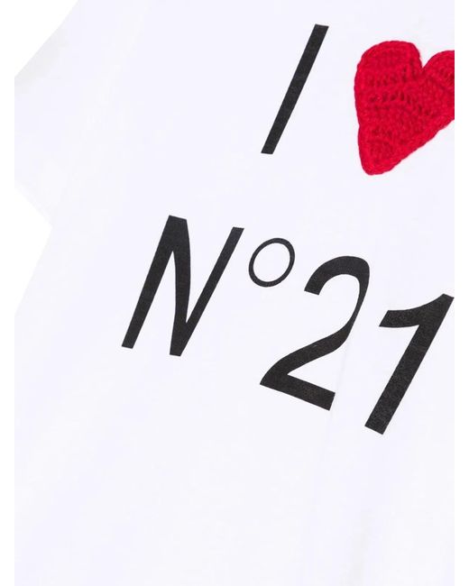 N°21 White T-Shirt Mc I Love N21