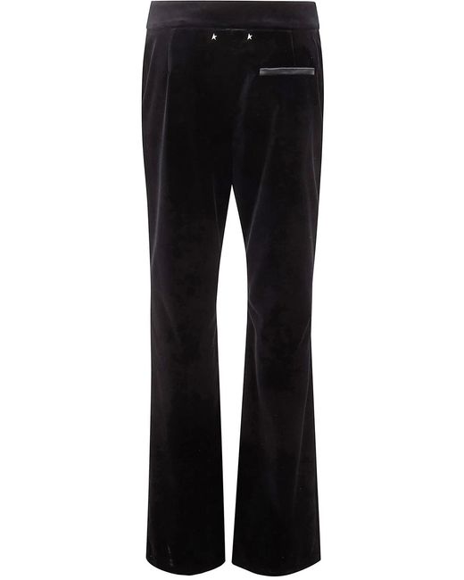 Golden Goose Deluxe Brand Blue "Journey W's" Slightly Flared Pant Penelope Cotton Velvet
