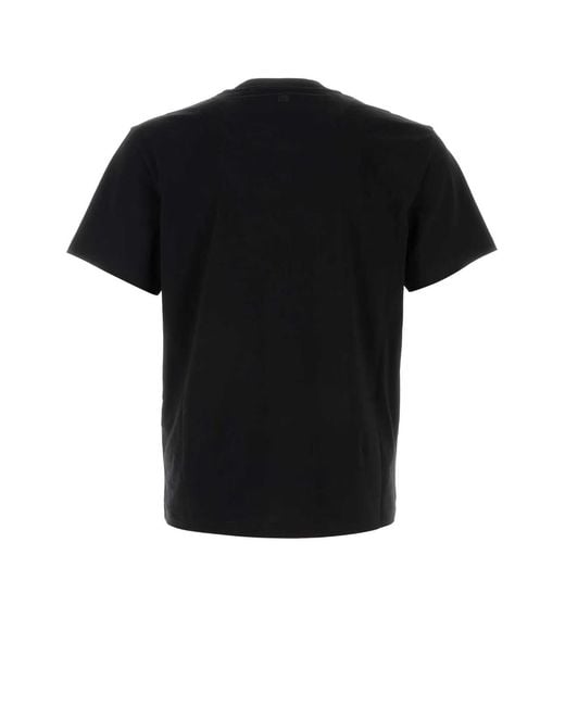 AMI Black Quota -Contrasted Adc Tshirt for men