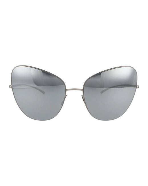 Mykita Gray E1 Flash Metal Sunglasses