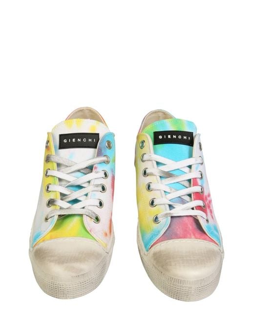 Gienchi Yellow Jean Michel Low Sneakers for men