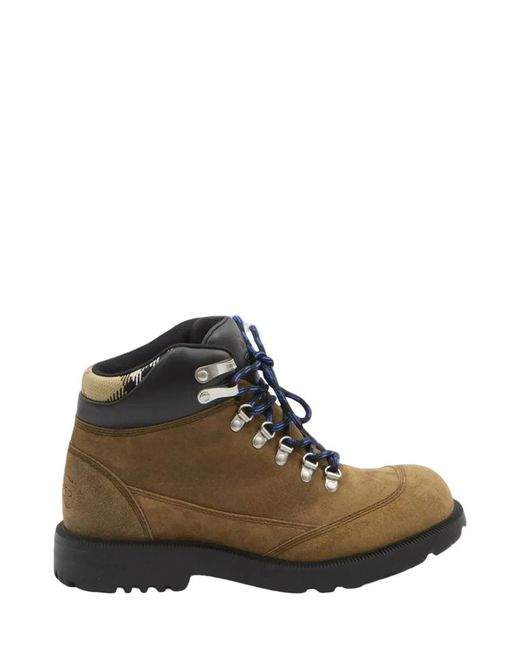 Burberry Brown Suede Moor Ankle Boots for men