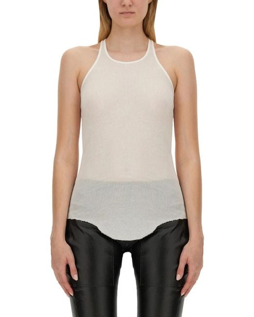 Rick Owens White Tank Top