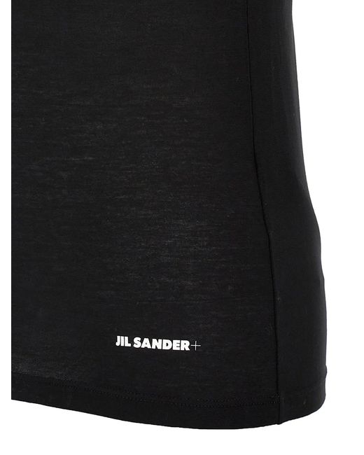 Jil Sander Black Logo Top