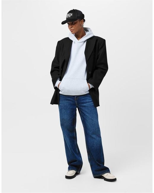 COACH Black Embroidered Logo Trucker Hat Cap