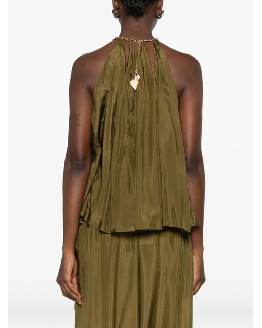 Zimmermann Green Mahon Silk Top