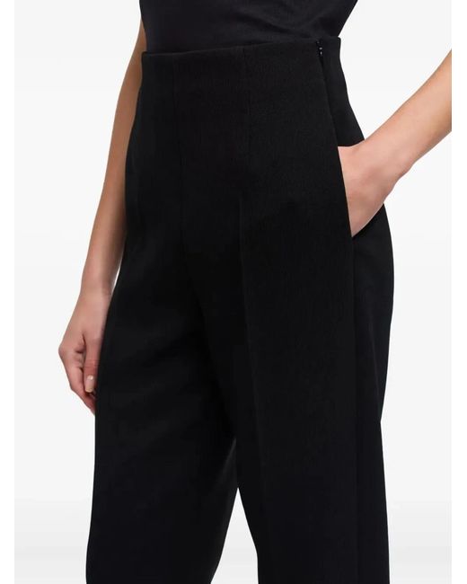 Emporio Armani Black Flat Belly Trouser
