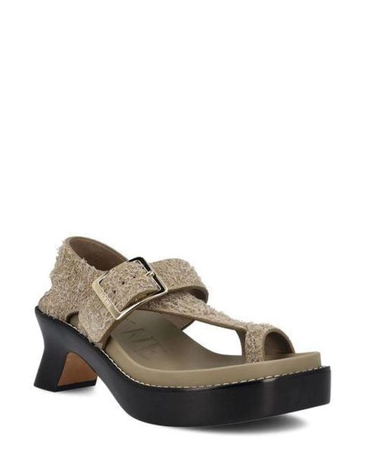 Loewe Green Ease Heel Sandals