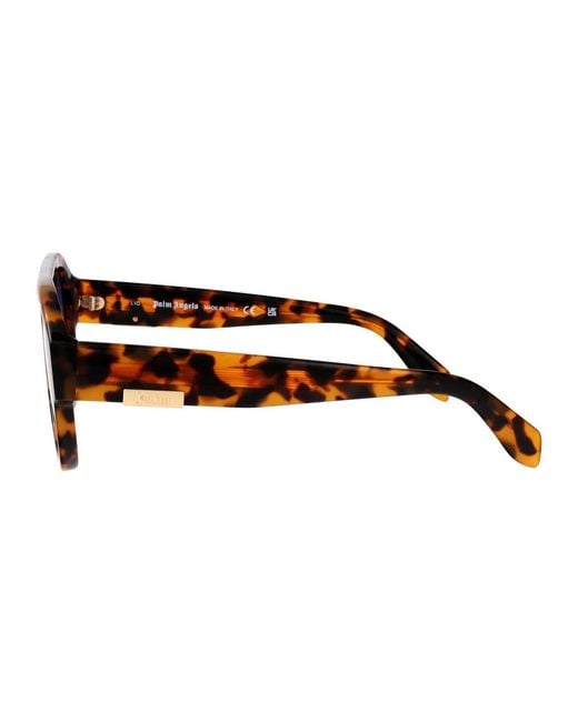 Palm Angels Blue Acetate Sunglasses