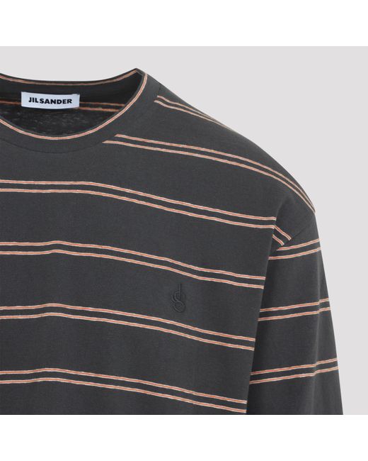 Jil Sander Gray Cotton T Shirt for men