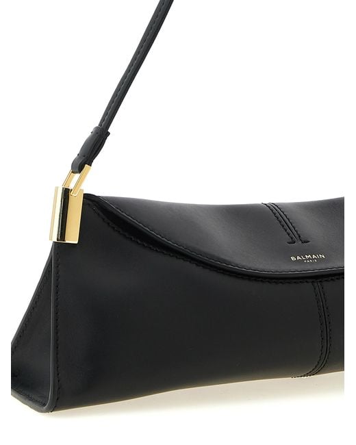 Balmain Black '64-83' Small Shoulder Bag