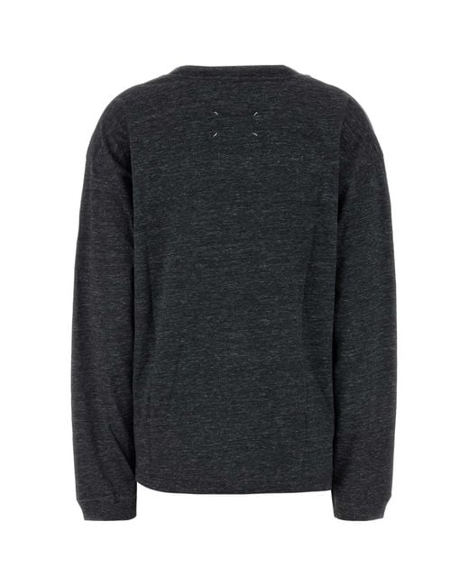 Maison Margiela Black Numbers Longsleeve T-Shirt
