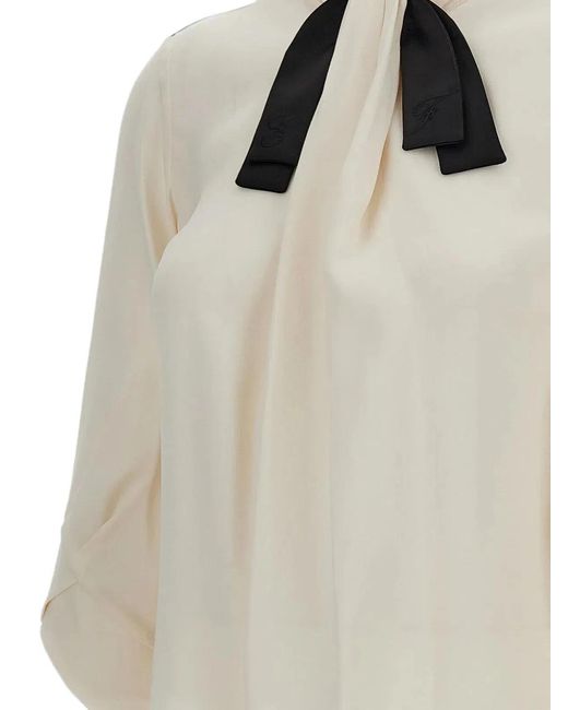 Elisabetta Franchi White Burro Viscose Shirt