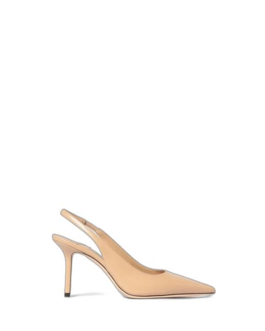 Jimmy Choo Natural Love Sling Back 85 Leather Pumps