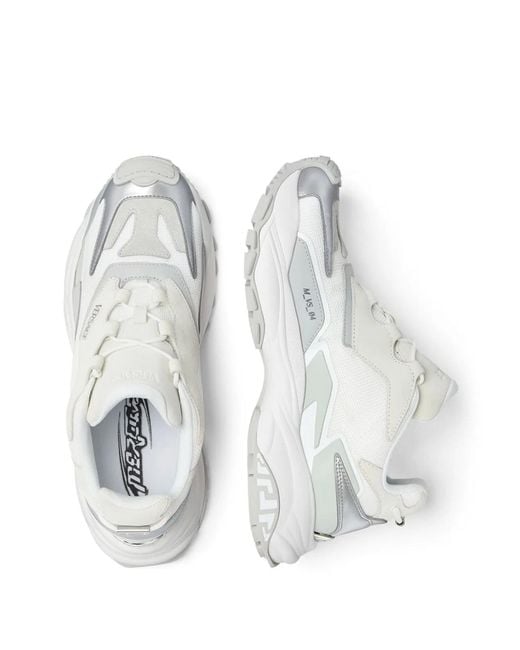 Versace White Mercury M_Vs_04 Leather Sneakers for men