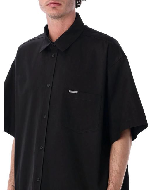 Balenciaga Black S/S Workwear Shirt for men